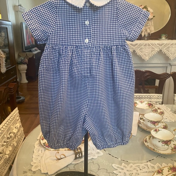 Bella Mia Kids Smocked Infant boys Shortall size size 0-3 months - Picture 9 of 16